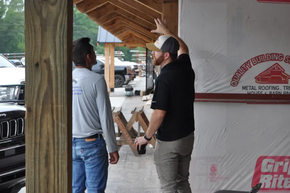Quality Building Supply team on a job site