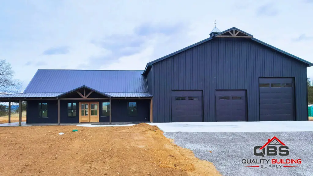 Midnight Meadows barndominium exterior