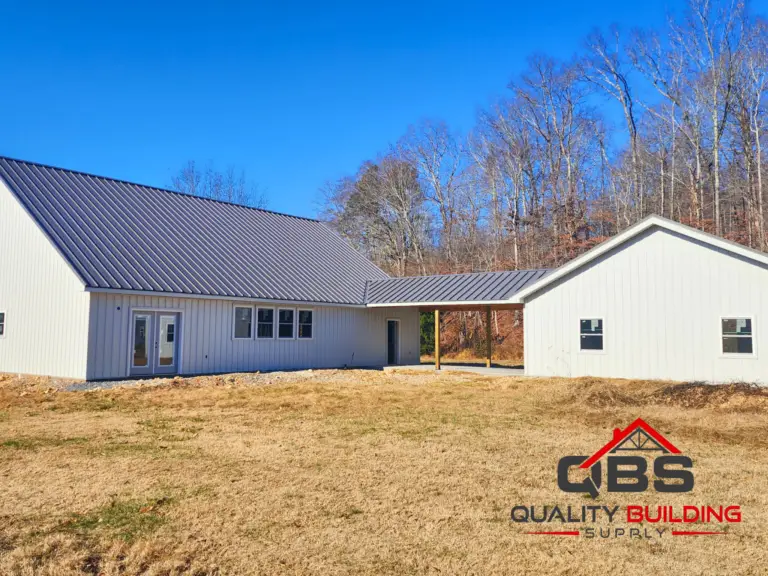 The Cypress Ridge barndominium roofline