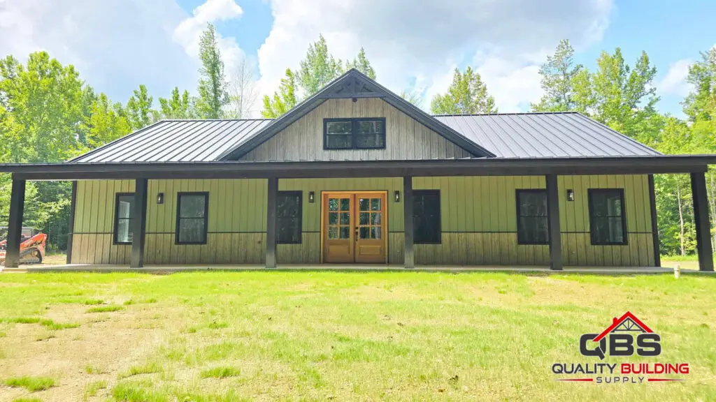 The Evergreen Home barndominium exterior