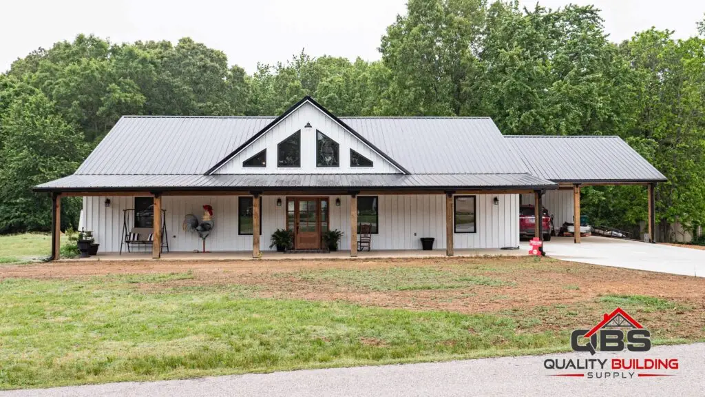 The White Oak barndominium exterior