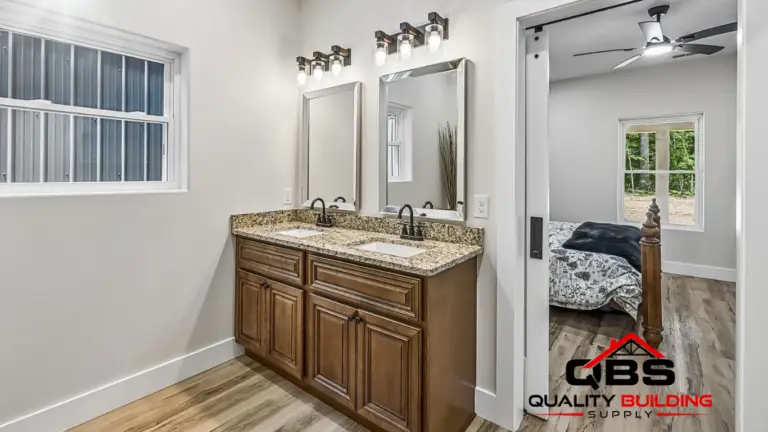Double vanity bathroom in the Cobalt Combo