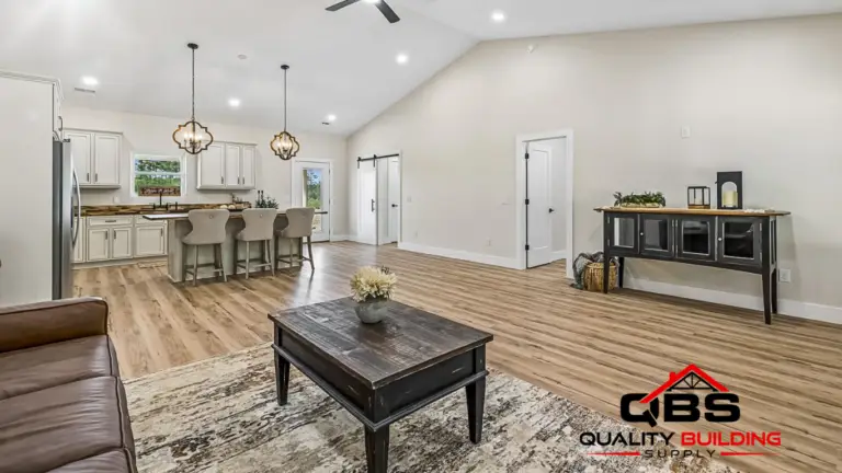 Living area with a coffee table in the Cobalt Combo