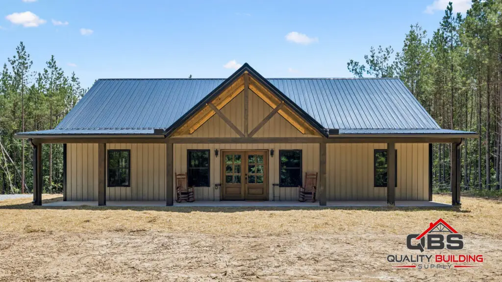 The Saddlebrook barndominium exterior