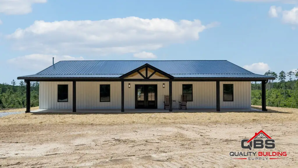 The Smith V2 barndominium exterior