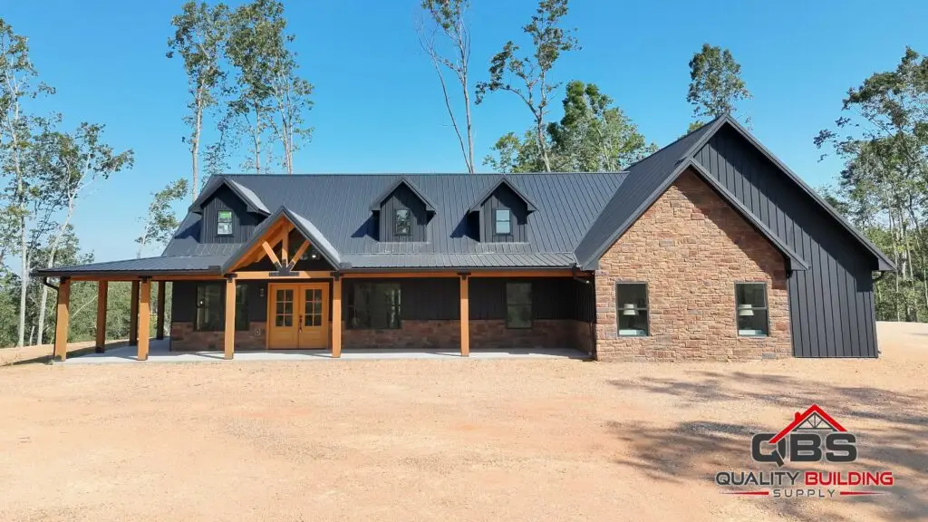 The Black Ridge barndominium exterior