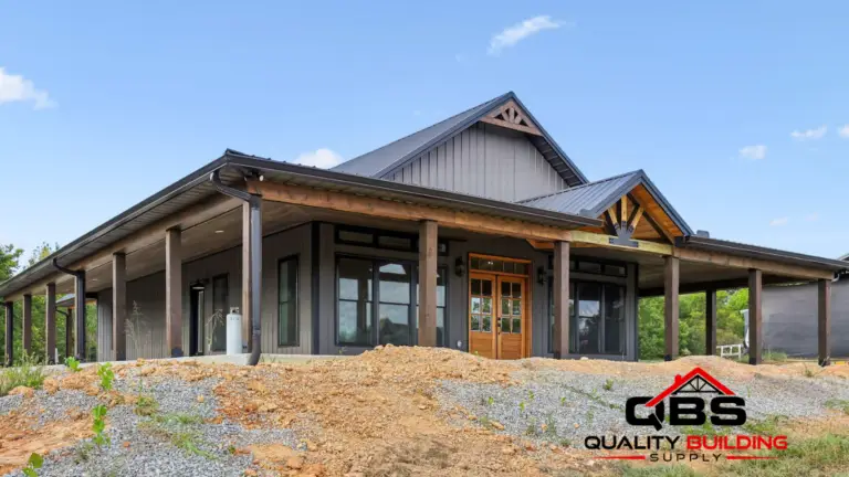 The Shady Grove barndominium with a wraparound porch
